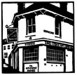 Brighton pub linocut