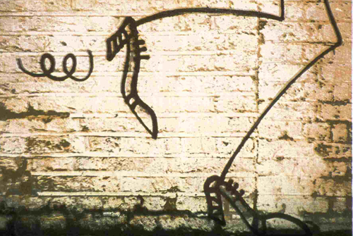 Graffiti screenprint London